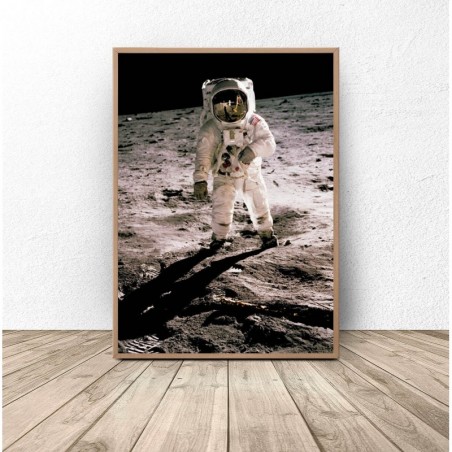 Plakat NASA "Człowiek na Księżycu"