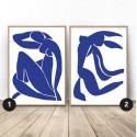 Zestaw dwóch plakatów Blue Henri Matisse