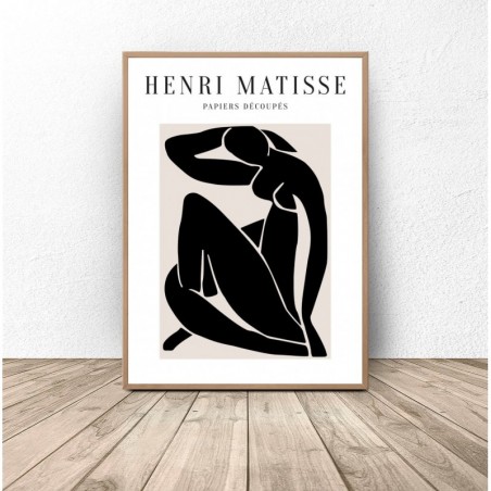 Henri Matisse Black Nude poster. Reproduction - Wall Artwork | Scandi Poster