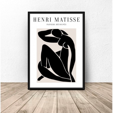 Plakat Henri Matisse Black Nude. Reprodukcja - Grafika na Ścianę | Scandi Poster