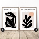 Zestaw dwóch plakatów Black and Leaf Henri Matisse