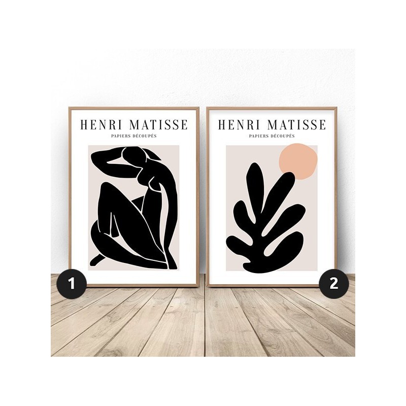 Zestaw dwóch plakatów Black and Leaf Henri Matisse
