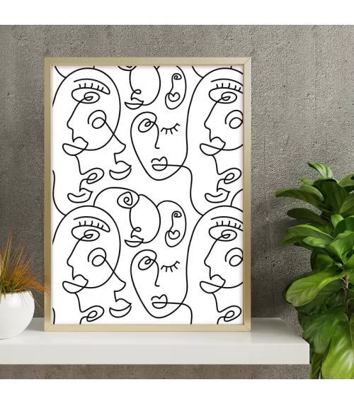 Plakat stylizowany "Postacie" Picasso