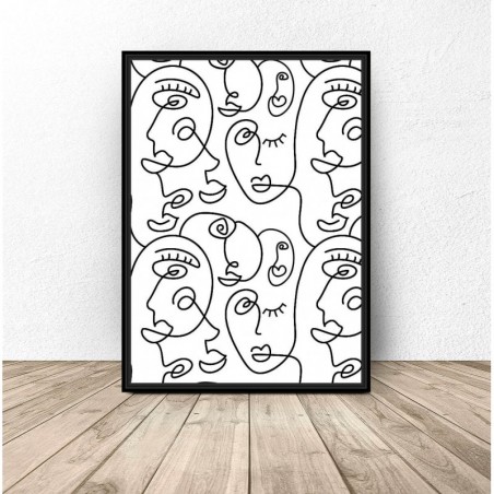 Picasso Characters Poster. Stylized - Graphics for the Wall | Scandi Poster