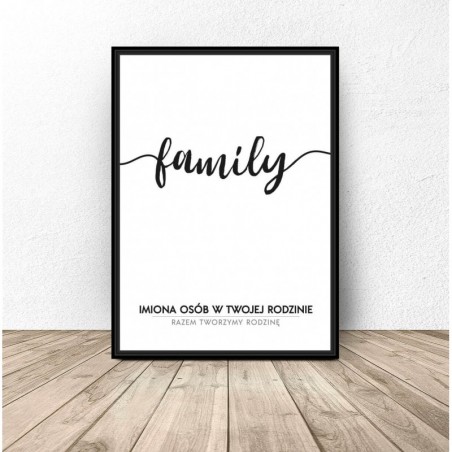 Personalized Family Poster - Family Wall Art | Scandi Poster
