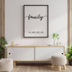 Plakat personalizowany "Family"