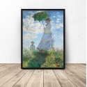 Plakat reprodukcja Kobieta z parasolem Claude Monet