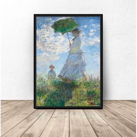Poster Woman with Umbrella by Claude Monet. Reproduction. Wall graphics | Scandi Poster