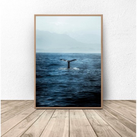 Plakat Ryba w Wodzie - Grafika na Ścianę z Motywem Morskim | Scandi Poster