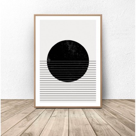 Set of two abstract posters "Stripes and Circles"