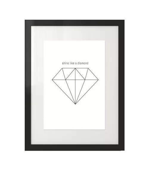 Plakat z diamentem "Diamond"