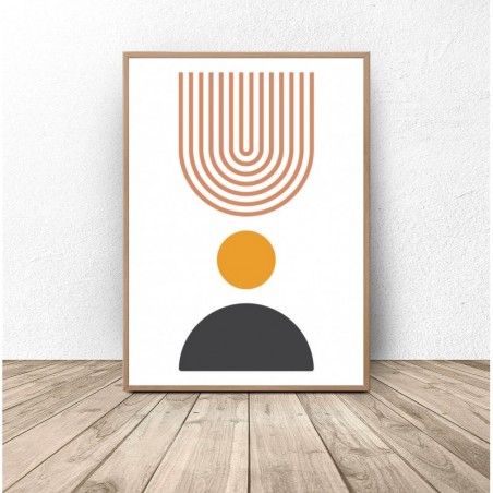 Set of two abstract posters in the boho style