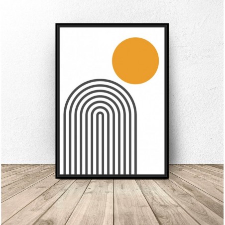 Abstract boho style poster "Day"