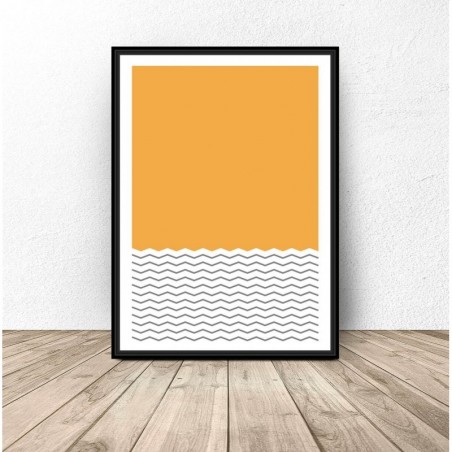 Plakat abstrakcyjny na ścianę "Piasek na plaży" - Grafiki od 39zł! Sklep Internetowy | Scandi Poster