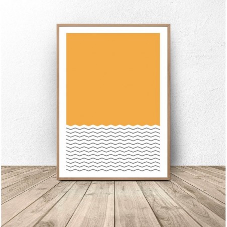 Plakat abstrakcyjny na ścianę "Piasek na plaży" - Grafiki od 39zł! Sklep Internetowy | Scandi Poster