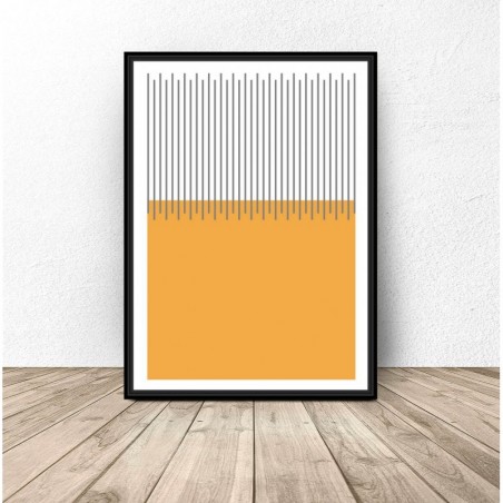 Plakat abstrakcyjny na ścianę "Wiatr na plaży" - Grafiki od 39zł! Sklep Internetowy | Scandi Poster