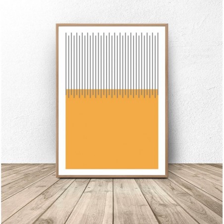 Plakat abstrakcyjny na ścianę "Wiatr na plaży" - Grafiki od 39zł! Sklep Internetowy | Scandi Poster