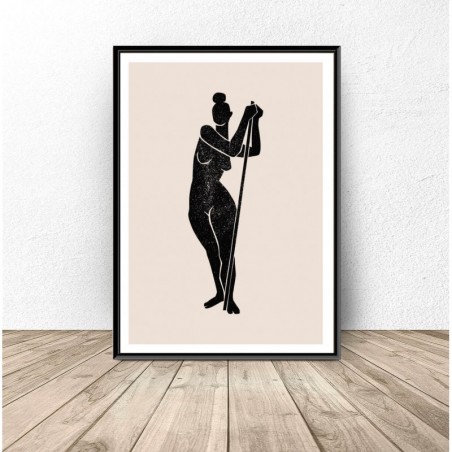 "Female silhouette" poster for the wall - Graphics from PLN 39! Online Store | Scandi Poster