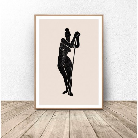 Plakat "Kobieca sylwetka" na Ścianę - Grafiki od 39zł! Sklep Internetowy | Scandi Poster