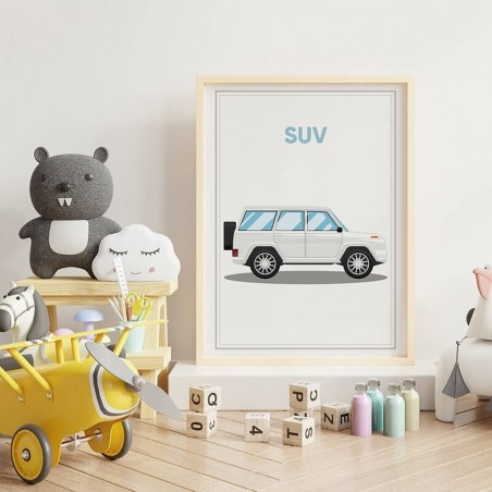Poster with a car "Suv" - Graphics from PLN 39! Online Store | Scandi Poster
