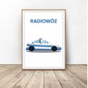 Plakat z samochodem Radiowóz 2
