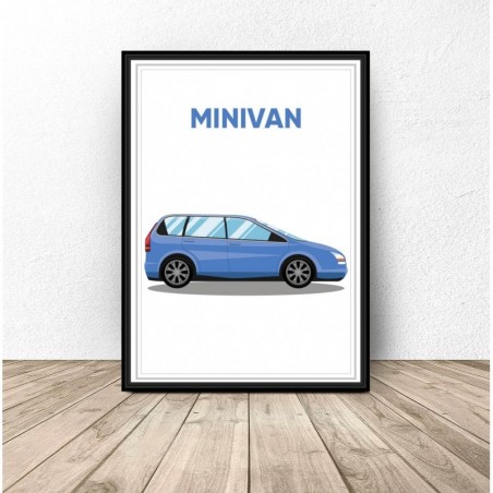 Poster with the car "Minivan"