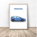 Plakat z samochodem Minivan 2