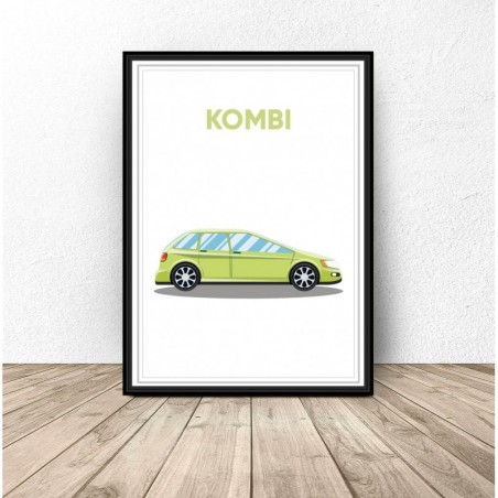 Poster with a "Kombi" car