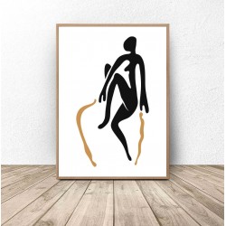 Plakat abstrakcyjny "Czarna postać" Matisse