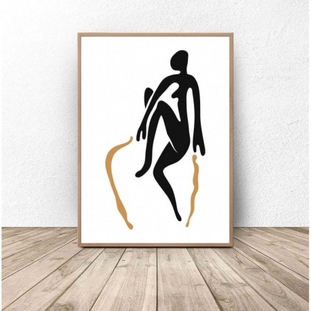 Abstract Poster "Black Figure" by Matisse - Graphics from PLN 39! Online Store | Scandi Poster