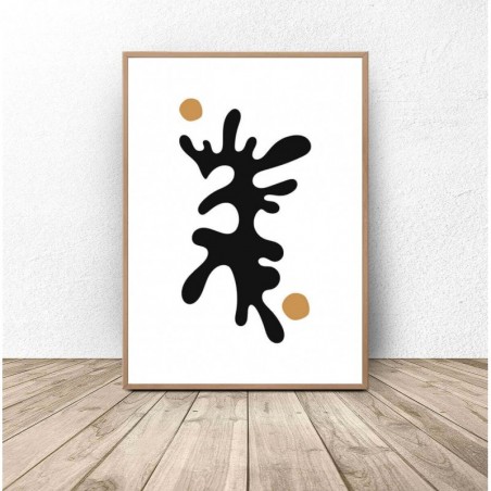 Abstract poster "Kleks" by Matisse - Graphics from PLN 39! Online Store | Scandi Poster