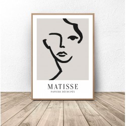 Plakat na ścianę "Kobieca twarz" Henri Matisse