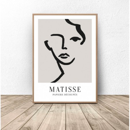 Plakat "Kobieca twarz" Henri Matisse - Grafiki od 39zł! Sklep Internetowy | Scandi Poster