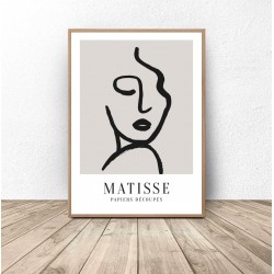 Plakat dekoracyjny "Twarz kobiety" Henri Matisse