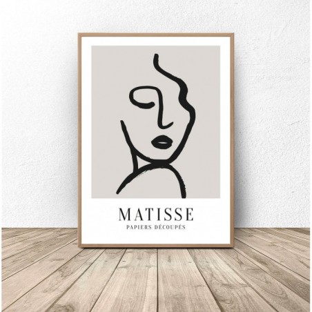 Decorative Poster "The Face of a Woman" by Henri Matisse - Graphics from PLN 39! Online Store | Scandi Poster