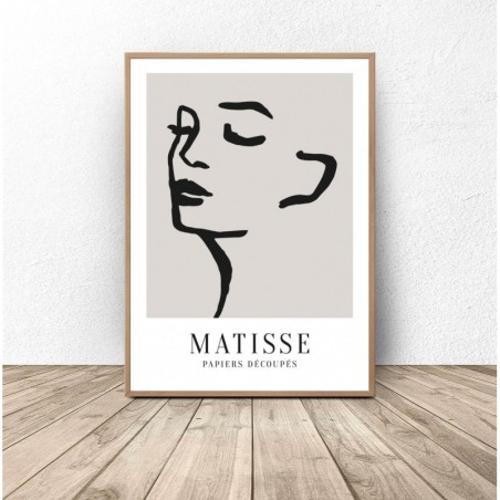 Set of Three Posters "Faces" by Matisse - Graphics from PLN 39! Online Store | Scandi Poster