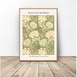 Plakat reprodukcja "Chryzantema" Chrysanthemum Pattern William Morris