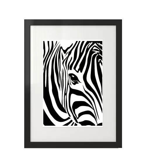 Plakat z zebrą "Oko zebry"