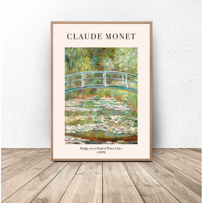 Plakat reprodukcja Mostek japoński Claude Monet