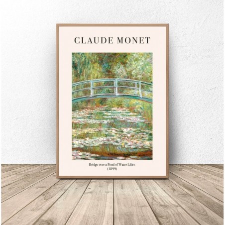 Plakat reprodukcja "Mostek japoński" Claude Monet