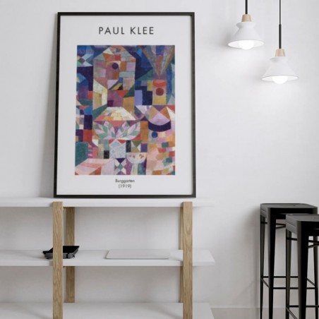 Poster reproduction "Burggarten" by Paul Klee