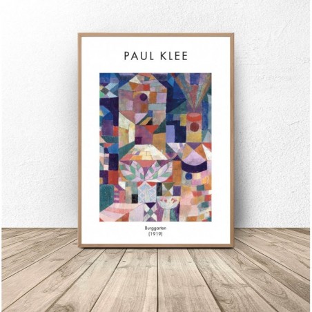 Reprodukce plakátu "Burggarten" od Paula Klee
