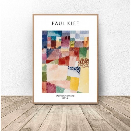 Poster reproduction "Motif from Hammamet" by Paul Klee