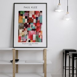 Plakat "Redgreen and Violet-Yellow Rhythms" Paul Klee