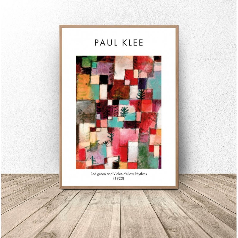 Plakat Redgreen and Violet-Yellow Rhythms Paul Klee