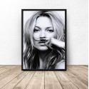 Plakat Kate Moss z wąsami 50x70 2