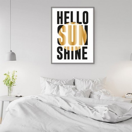 Typografický plakát "Hello Sunshine" 50x70