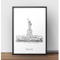 Plakat ze Statuą Wolności w Nowym Jorku 50x70