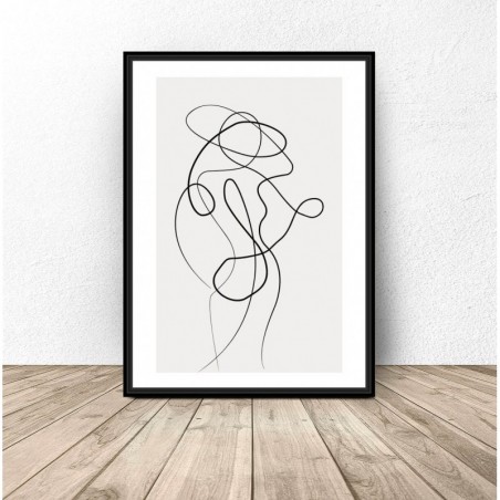 One line poster "Woman"