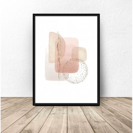"Pink abstraction" poster